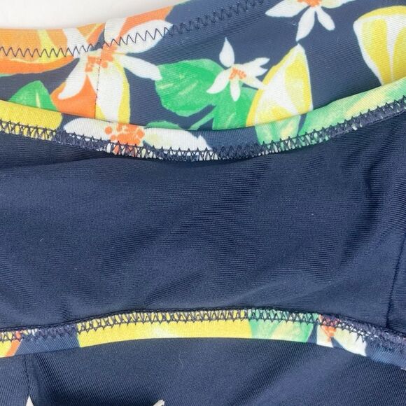 Old Navy Bikini Set Citrus Fruit Print High Waist Bottom Scoop Back Top Size XL - Picture 11 of 15